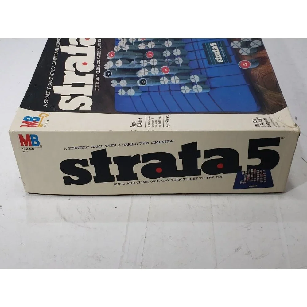 Strata 5 1984 Board Game Milton Bradley Complete W/ Box Vintage Ages 10+